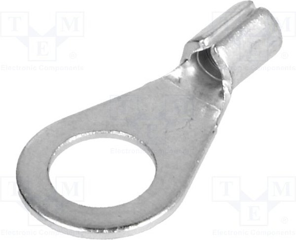 BM 01231, Наконечник: кольцевой, M6, 1,5-2,5мм2, обжим, на провод, луженые