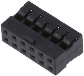 0511101260, Conn Housing RCP 12 POS 2mm Crimp ST Cable Mount Black Milli-Grid Bag 0511101260, Conn Housing RCP 12 POS 2mm Crimp ST Cable Mount Black Milli-Grid Bag
