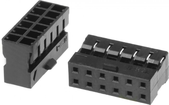 0511101260, Conn Housing RCP 12 POS 2mm Crimp ST Cable Mount Black Milli-Grid Bag 0511101260, Conn Housing RCP 12 POS 2mm Crimp ST Cable Mount Black Milli-Grid Bag