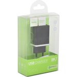 Блок питания (сетевой адаптер) HOCO C42A с 1 USB портом с функцией QuickCharge 3.0 черный