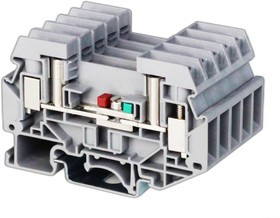 Клемма измерительная винтовой зажим 2 точки подключения 6кв.мм сер. DKC TUR-6-RTK-S