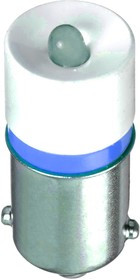 BA9SB12A, Сменная светодиодная лампа, Миниатюрный Байонетный / BA9S, Синий, 490 мкд