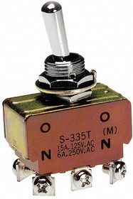 S335T, Toggle Switches DPDT ON-(ON) TOGGLE SCREW LUG