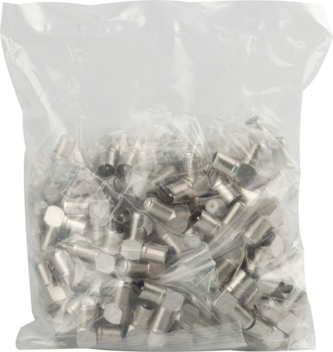 Переходник ЭРА гнездо F-штекер TV угловой упаковка 100 шт. Б0048296