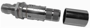 EZ-500-TF-BH-X, RF Connectors / Coaxial Connectors TNC-female (jack) bulkhead, crimp connector, non-solder pin, no braid trim EZ-500-TF-BH-X, RF Connectors / Coaxial Connectors TNC-female (jack) bulkhead, crimp connector, non-solder pin, no braid trim