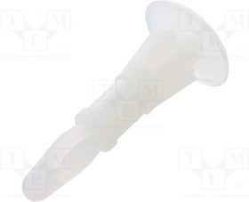 DR8G820V40622, Втулка дистанцирующая, полиамид, Дл 11,1мм, защелка / защелка