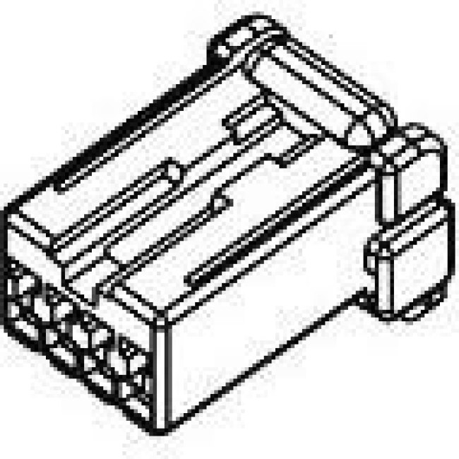 174966-2, Automotive Connectors 040 MLC PLUG HSG 4P BLACK