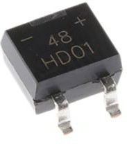 HD01-T, Додный мост 100В 0.8А [Mini-DIP SMD]