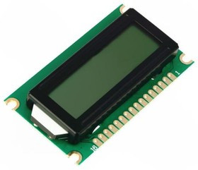 DEM 08171FGH-PW, Дисплей ЖКД, алфавитно-цифровой, FSTN Positive, 8x1, LED, PIN 16