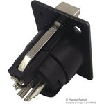 710-0400, 4 Way Panel Mount XLR Connector, Female, Silver Plated Contacts, 50 V ac 710-0400, 4 Way Panel Mount XLR Connector, Female, Silver Plated Contacts, 50 V ac