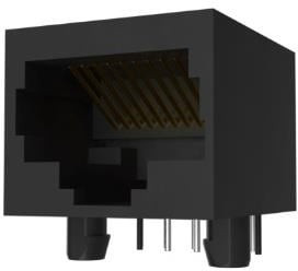 54602-910LF, Гнездо; RJ50; PIN: 10; Кат: 3; не экранированный; позолота; на PCB
