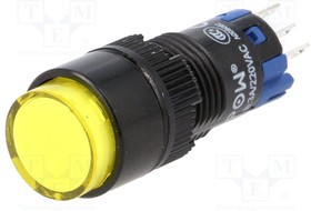 V12Y-11Z-Y, Переключатель: кнопочный, Пол: 2, SPDT, 0,5A/250ВAC, 1A/24ВDC, IP40