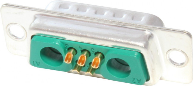 173107-0059, D-Sub hybrid-plug, Plug, 7W2, Soldering Lugs