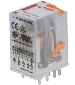 R4N-2014-23-5230-WT, Реле: электромагнитное, 4PDT, Uобмотки: 230ВAC, 6A/250ВAC, IP40