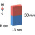 Неодимовый магнит прямоугольник 15х6х30 мм