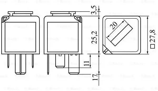 0986332050, Реле FORD 0986332050, Реле FORD