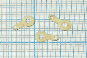 Клемма "лепесток", d2,2x 6,5, латунь луженая Клемма "лепесток", d2,2x 6,5, латунь луженая