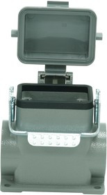 MP009362, Разъем для тяжелых условий, Основа, сквозной монтаж с гайкой, ввод сбоку, Корпус из Алюминия MP009362, Разъем для тяжелых условий, Основа, сквозной монтаж с гайкой, ввод сбоку, Корпус из Алюминия