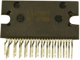 LA47201, Четырехканальный усилитель НЧ, 4 х 22Вт, 4 Ом, 14.4В, 20…20000Гц, [HZIP-25]