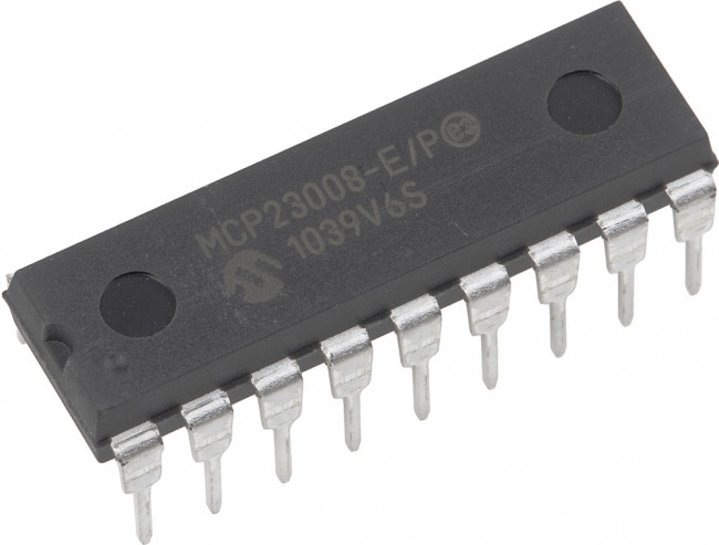 MCP23008-E/P, Микросхема expander 8bit Input/Output I2C DIP18 MCP23008-E/P, Микросхема expander 8bit Input/Output I2C DIP18