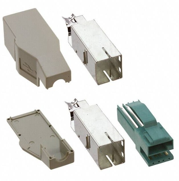 74233-102LF, Straight, Cable Mount, Plug Type A 2.0 USB Connector