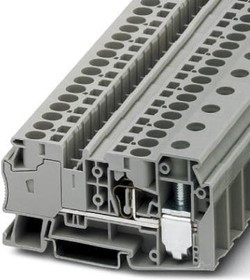 3033210, DIN Rail Terminal Blocks STU 35/ 4X10 BU