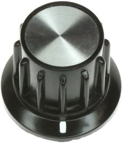 PKA70B1/4, Knobs &amp; Dials .98" LINE IND/SKIRT STR RIB KNOB