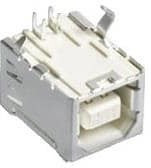 897-43-004-90-000000, Conn USB 2.0 Type B RCP 4 POS 2.48mm Solder RA Thru-Hole 4 Terminal 1 Port Tube 897-43-004-90-000000, Conn USB 2.0 Type B RCP 4 POS 2.48mm Solder RA Thru-Hole 4 Terminal 1 Port Tube