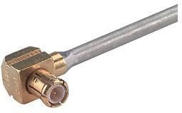 16_MCX-50-2-104/111_NH-1, Разъем РЧ / Коаксиальный, MCX Коаксиальный, Прямоугольный Штекер, Пайка, 50 Ом, EZ 86 TP M17