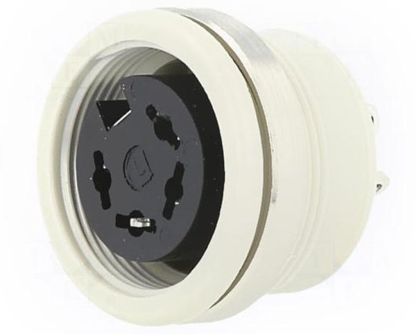 MAB 4100, Гнездо, DIN, "мама", PIN 4, конфигурация выводов 216°, пайка