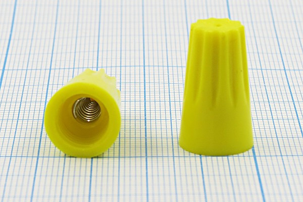 Клемма соединительная кабельная, d 5,0xd14,2x23,5 мм, желтый, P74