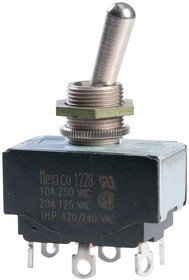 7803K12, SWITCH, TOGGLE, DPDT, 20A, 250V