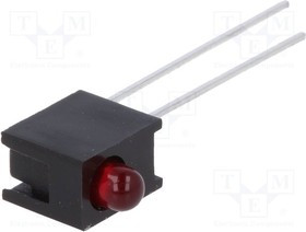 HLMP-1301-E00A1, LED; в корпусе; красный; 3мм; Кол-во диод: 1; 10мА; 60°; 1,5?2,4В