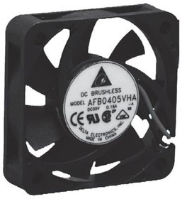 AFB0412VHA-AF00, DC Fans DC Tubeaxial Fan, 40x10mm, 12VDC, Ball Bearing, 3-Lead Wires, Tachometer