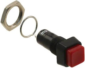 GPB023B05BR, Pushbutton Switches Off-On Pushbutton Red