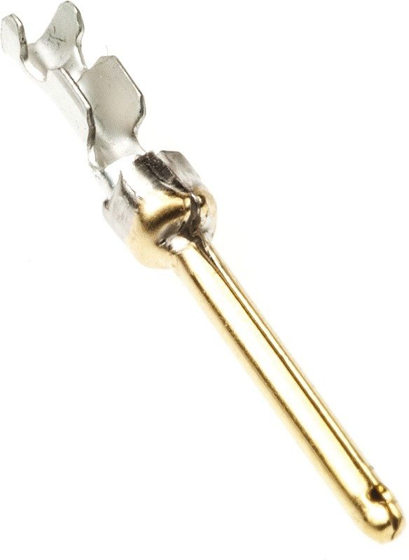 8656350064LF, 8656 Series, Male Crimp Crimp Pin Connector, Gold Pin, 28 24 AWG