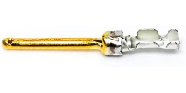 8656350064LF, 8656 Series, Male Crimp Crimp Pin Connector, Gold Pin, 28 24 AWG