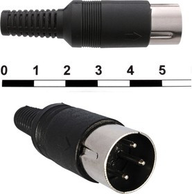 7-0251 3p, Разъём DIN , 1А