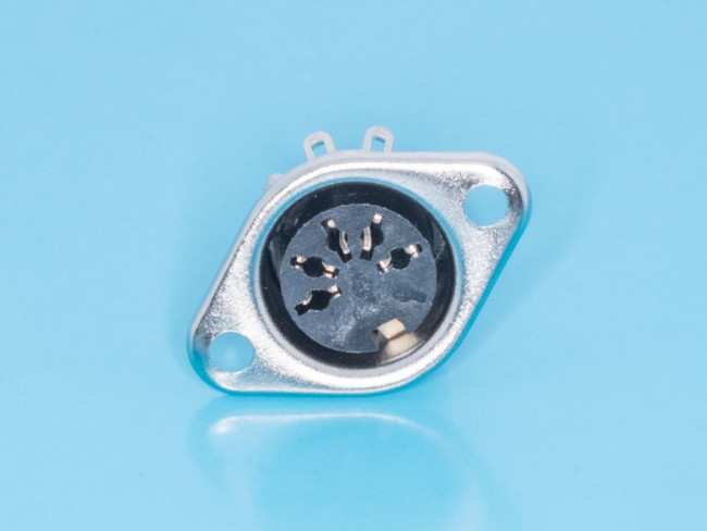 DN-5FB1, Гнездо DIN 5 контктов на блок, 45 градусов