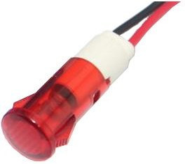 FL1P-10QW-1-R24V, LED Panel Mount Indicators LED RED 10MM SNAP 24VAC/DC UL FL1P-10QW-1-R24V, LED Panel Mount Indicators LED RED 10MM SNAP 24VAC/DC UL