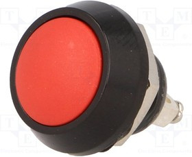 V12B-10R-A, Переключатель антивандальный, 1, SPST-NO, 2A/36VDC, IP65, 1000МОм