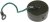 62GB-812-14, 62GB MIL-DTL-26482 Plug Dust Cap, Shell Size 14, with Zinc Cobalt Finish, Aluminium