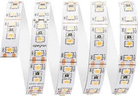00-51, Лента светодиодная,теплый белый, 12В, 14.4Вт/м, 120SMD(2835)/м, 1400Лм/м,IP20, цена за катушку 5м