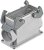 19628160273, Heavy Duty Power Connectors SURFACE MOUNTING HSG HAN 16B 2 SIDE ENTRY 19628160273, Heavy Duty Power Connectors SURFACE MOUNTING HSG HAN 16B 2 SIDE ENTRY