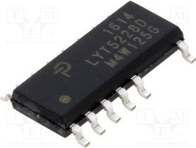 LYT5228D, IC: PMIC; AC/DC switcher,контроллер LED; 90?308В; Ubr: 650В; SO16B