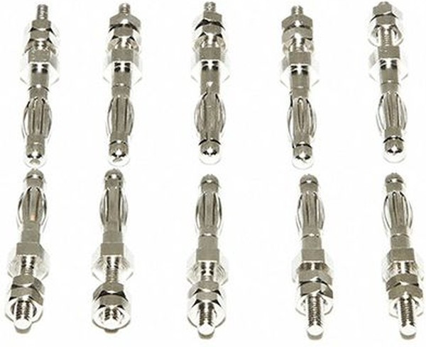BU-P72918, Test Plugs &amp; Test Jacks THREADED BANANA PLUG M3 10 PK