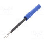 ZPK 8066 Ni / BL, Blue Socket Banana Plug Solder 600V