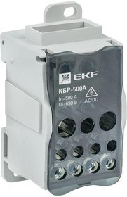 Блок распределительный КРОСС крепеж на панель и DIN КБР-500А EKF plc-kbr500