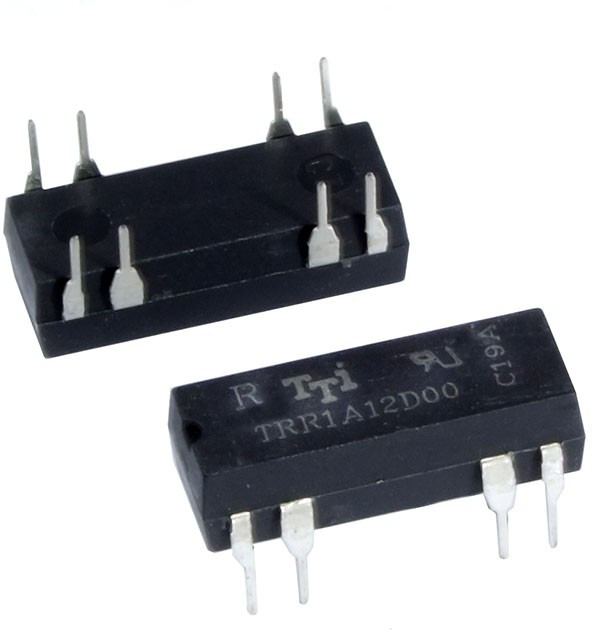 TRR-1A-12-D-00-R, герконовое DIP, 12VDC, 1А, 1замыкание / 19.6*6.9мм