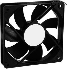 OD1225-24HB01A, DC Fans DC Fan, 120x120x25mm, 24VDC, 89CFM, 39dBA, Ball, Wire, Open Collector Tach